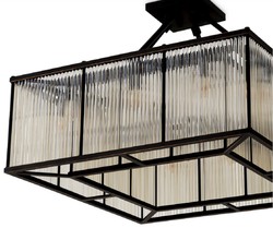 Casa Padrino luxury living room ceiling lamp bronze 80 cm