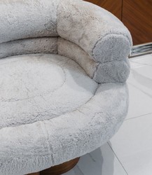 Casa Padrino luxury living room armchair gray / brown 100 cm