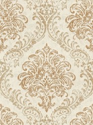 Casa Padrino Baroque Non-Woven Wallpaper Cream / Gold Metallic