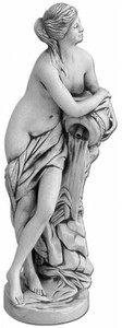 Casa Padrino scultura gargoyle Art Nouveau donna grigio A. 78 cm