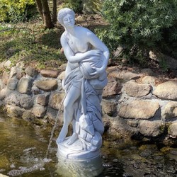 Casa Padrino scultura gargoyle Art Nouveau donna grigio A. 78 cm
