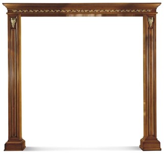 Casa Padrino luxury baroque double door frame brown / gold 271.5 x H. 248 cm - Made in Italy