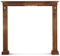 Casa Padrino luxury baroque double door frame brown / gold 271.5 x H. 248 cm - Made in Italy