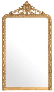 Prunkvoller Luxus Barock Mahagoni Spiegel Wandspiegel Antik Gold