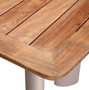 Casa Padrino Luxus Garten Esstisch Naturfarben / Sandfarben 230 cm