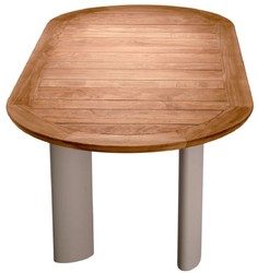 Casa Padrino luxury garden dining table natural / sand 247 cm