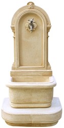 Casa Padrino fontaine murale Art Nouveau sable / argent H. 112 cm