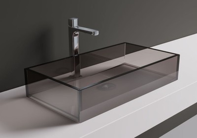 Casa Padrino Lavabo de Vidrio de Lujo Bronce 65 cm - Hecho en Italia