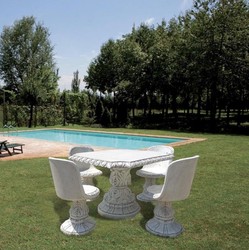 Casa Padrino Baroque Garden & Patio Furniture Set Antique Gray