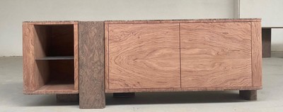 Luxus Sideboard mit 3 Türen Naturfarben Braun
