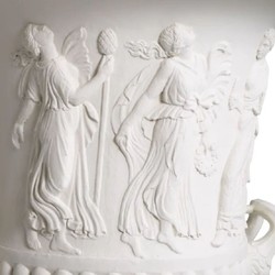 Casa Padrino vaso da fiori barocco di lusso bianco Ø 63 x A. 84 cm