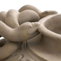 Casa Padrino maceta barroco de lujo beige antiguo A. 48 cm