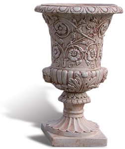 Casa Padrino maceta barroco de lujo rosa antiguo Ø 40 x A. 60 cm - Hecho en Italia