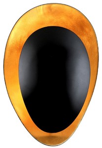 Casa Padrino lámpara de pared de metal de lujo oro / negro A. 31,75 cm