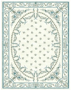 Casa Padrino Luxury Baroque Living Room Carpet Cream / Green / Gold - Various Sizes