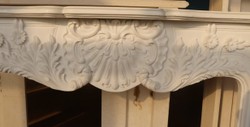 Casa Padrino luxury baroque marble fireplace surround white 168 x H. 122 cm