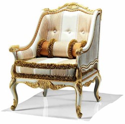 Casa Padrino fauteuil baroque de luxe ivoire / or - Fabriqué en Italie