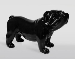 Casa Padrino sculpture décorative XXL chien bouledogue noir 226 cm