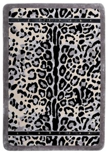 Casa Padrino Alfombra de Salón de Lujo con Diseño de Leopardo - Varios Tamaños