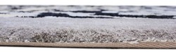 Rechteckiger Luxus Teppich mit Leoparden Design Grau Creme Schwarz