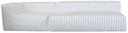 Casa Padrino luxury living room sofa with stripes white / blue 325 cm