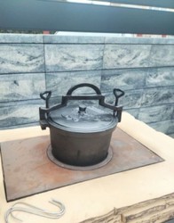 Luxus Beton Gartengrill Grillkamin Beige Schwarz