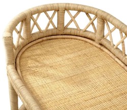 Casa Padrino chariot de service de luxe en rotin naturel 70 x 44 x H. 88 cm
