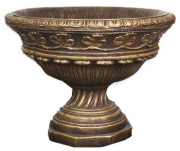 Casa Padrino maceta barroco marrón antiguo / oro Ø 100 x A. 76 cm