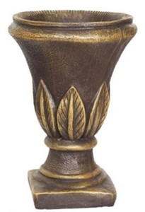 Casa Padrino maceta barroco marrón antiguo / oro Ø 41 x A. 60 cm