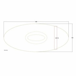 Casa Padrino mesa de comedor de jardín de lujo blanco mate 300 x 130 x A. 75 cm