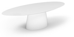 Casa Padrino tavolo da pranzo da giardino di lusso bianco opaco 300 x 130 x A. 75 cm