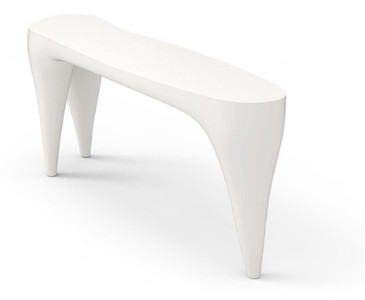 Casa Padrino Luxus Garten Konsole Matt Weiß 200 cm