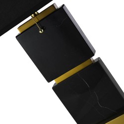 Casa Padrino luxury marble table lamp black / gold H. 66 cm