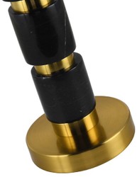 Runde Luxus Marmor Tischleuchte Schreibtischleuchte Schwarz Gold