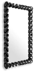 Casa Padrino miroir de luxe en acajou noir H. 141 cm