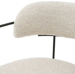Casa Padrino luxury dining chair with armrests white / black H. 75 cm