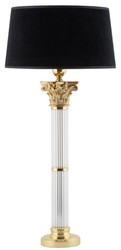 Casa Padrino lampada da tavolo barocco di lusso oro opaco / nero A. 70 cm