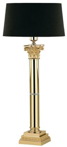 Casa Padrino luxury baroque table lamp gold / black H. 74 cm
