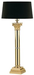 Prunkvolle Luxus Barock Tischleuchte Schreibtischleuchte Gold Schwarz