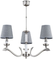 Prunkvoller Luxus Barock Kronleuchter Matt Silber Grau