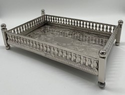 Casa Padrino plateau de service en laiton de luxe argent 32 cm