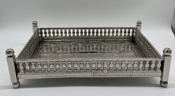 Casa Padrino plateau de service en laiton de luxe argent 32 cm