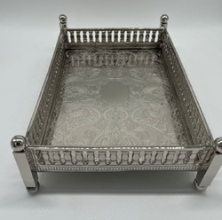 Casa Padrino plateau de service en laiton de luxe argent 32 cm