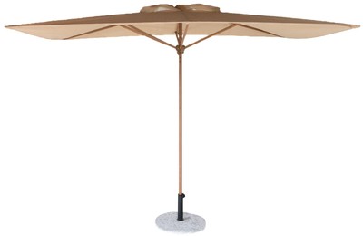 Casa Padrino parasol de luxe avec pied naturel 300 x 200 cm