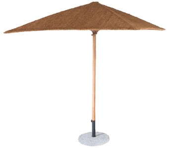 Casa Padrino parasol de luxe avec pied marron 200 x 200 cm