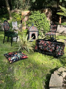 Pompöös by Casa Padrino Luxus Barock Hunde & Katzenbett Bunt / Schwarz
