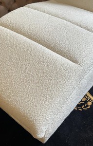 Casa Padrino Luxus Chaiselongue mit Kopfkissen Weiß 170 cm