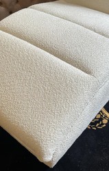 Casa Padrino chaise longue di lusso con cuscino poggiatesta bianco 170 cm