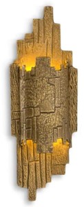 Casa Padrino lámpara de pared de metal de lujo latón vintage A. 44,5 cm