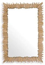 Rechteckiger Luxus Aluminium Spiegel Wandspiegel Gold